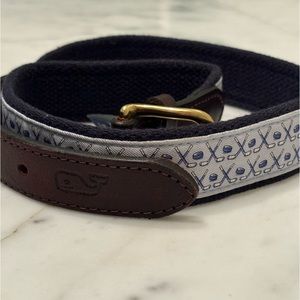Vineyard Vines Hockey Print Belt